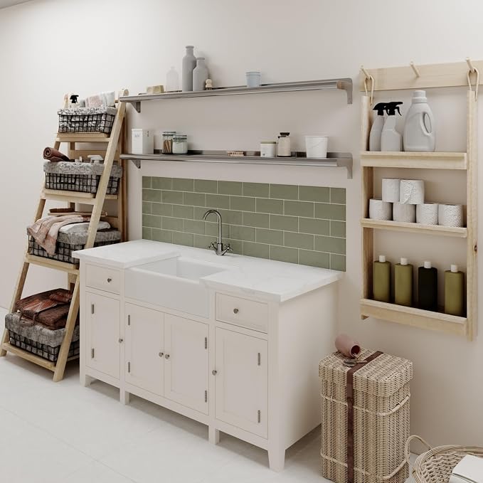 AmGood 60" Long X 6" Deep Stainless Steel Wall Shelf | NSF Certified | - Image 7
