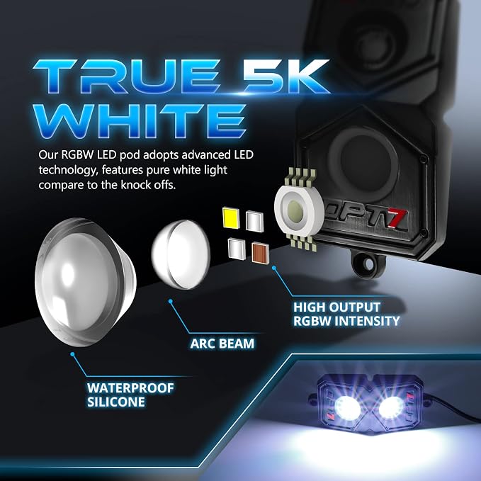 OPT7 Quantum RGBW LED Rock Lights - Image 3