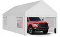 JY QAQA Carport, 12x20 FT Heavy Duty Carport Reinforced Steel Poles by JYQAQA