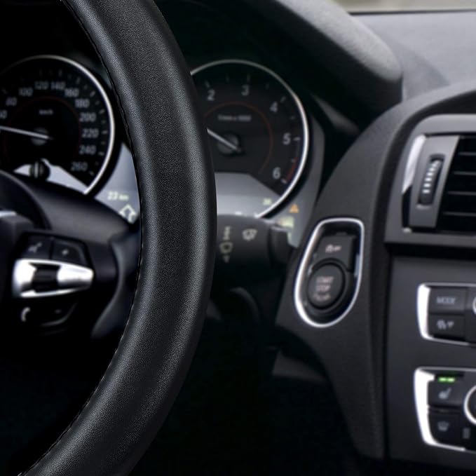 Haokay Heavy Duty Pure Cowhide Steering Wheel Cover - Image 3