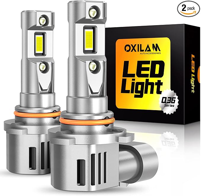 OXILAM 9006 LED Bulbs, 000LM 700% Super Bright 6000K Cool White, Plug and Play by OXILAMDIRECT