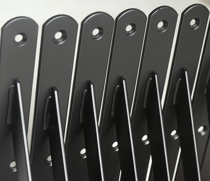 4 Pack L10 x H 8" Black Heavy Duty Shelf Brackets - Image 7