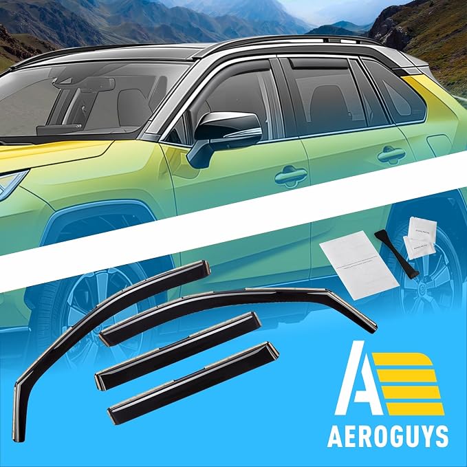 Extra Durable Window Deflectors in-Channel Window Visors Rain Guards Fit - Image 8