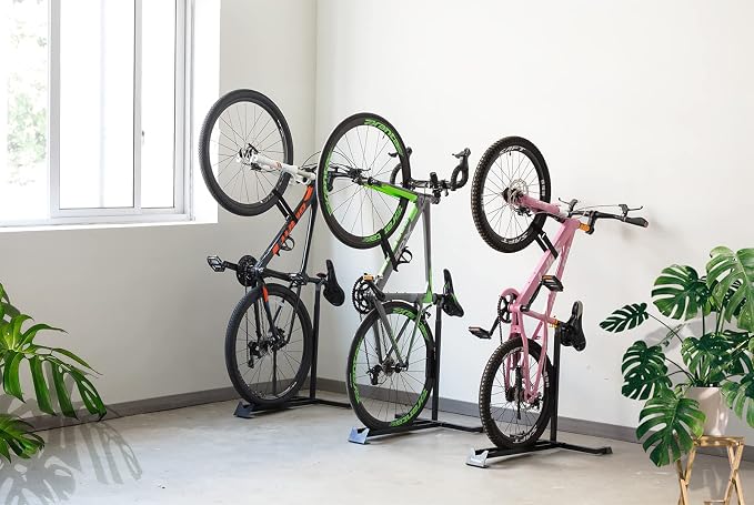 Bike Stand, Vertical Bike Rack For Indoor Bike Storage, Upright Bicycle Stand - Image 2
