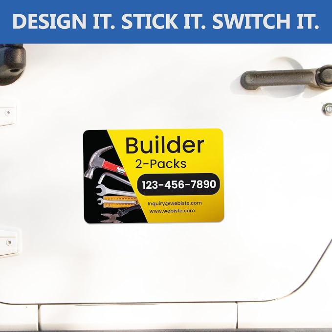 Custom Car Magnet Signs for Businesses 2 pk - Image 2
