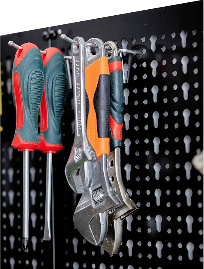 Ultrawall Peg Board Wall Organizer 4 ft. Metal Pegboard Garage Wall Pegboard - Image 5