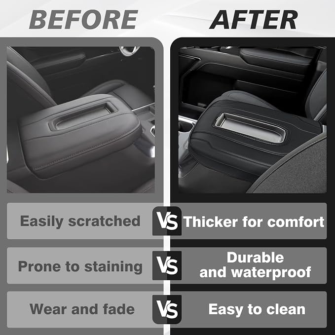 Muslogy Center Console Armrest Cover Compatible - Image 7