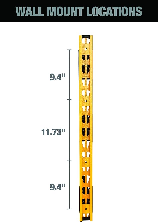 DEWALT 3-Piece Wall Mount Cantilever Wood and Lumber Storage Rack - Image 5