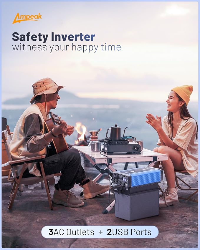 Ampeak 2000W Power Inverter Conversion Efficiency 89.37% Inverter 12V to 110V - Image 6