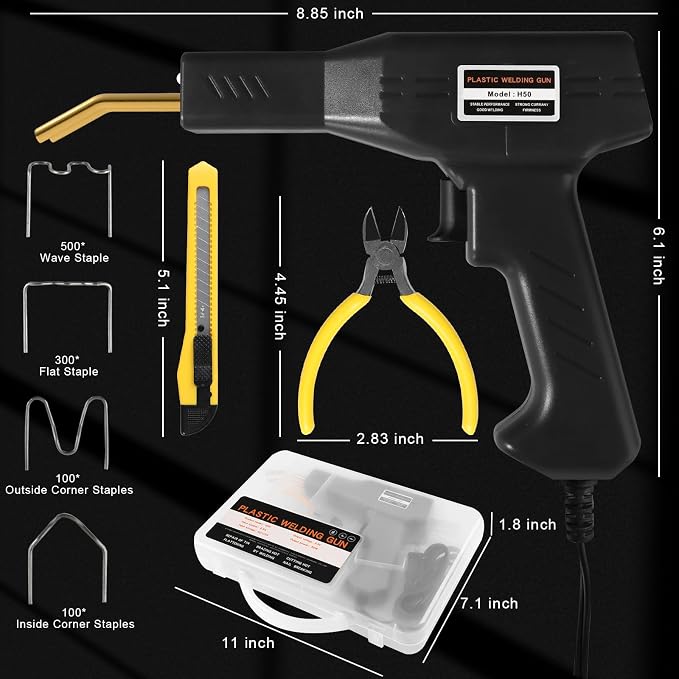 ATOLS Plastic Welder, Plastic Welding Kit, Hot Stapler Kit, Plastic Welder Gun - Image 6