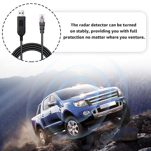4.92FT USB to RJ11 Plug Cable, USB 5V-12V Power Cable, Radar Detector Cable - Image 6