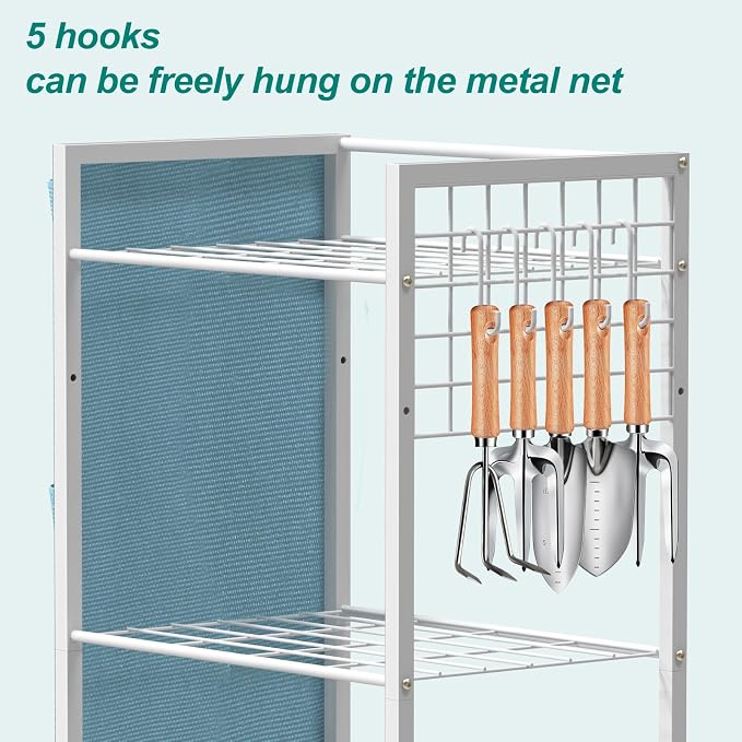 YBING Garden Tool Organizer, Yard Tool Stand - Image 4