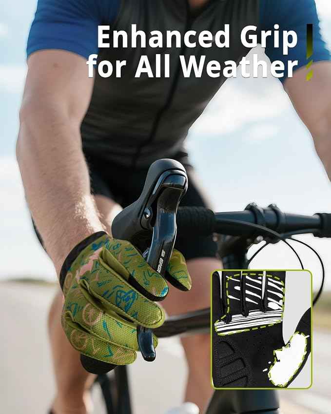 RIGWARL Skeleton Motorcycle Gloves Men Women Touchscreen, Non-Slip Mountain - Image 3