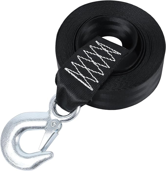Boat Winch Strap with Safety Snap Hook 2" x 20 Ft by Sumpluct