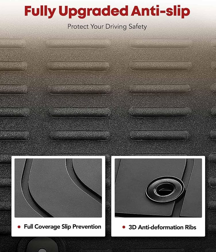 YHTAUTO Fit 2025 2024 2023 2022 Toyota Tundra Floor Mats | Only Fit CrewMax | - Image 4