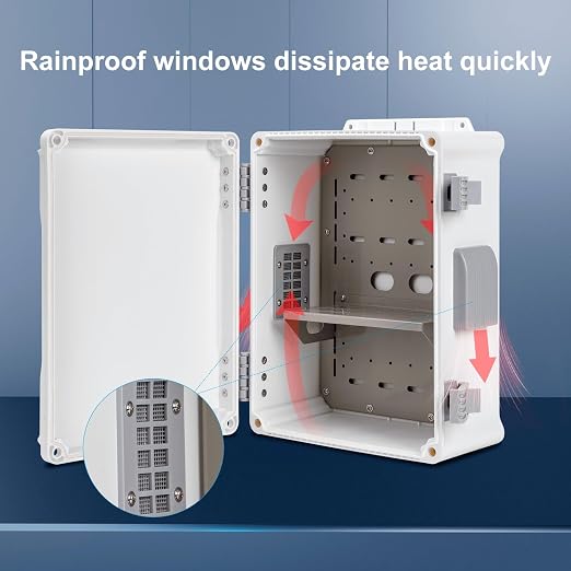 Outdoor Electrical Junction Box, ABS Water Resistant Enclosure - Image 4