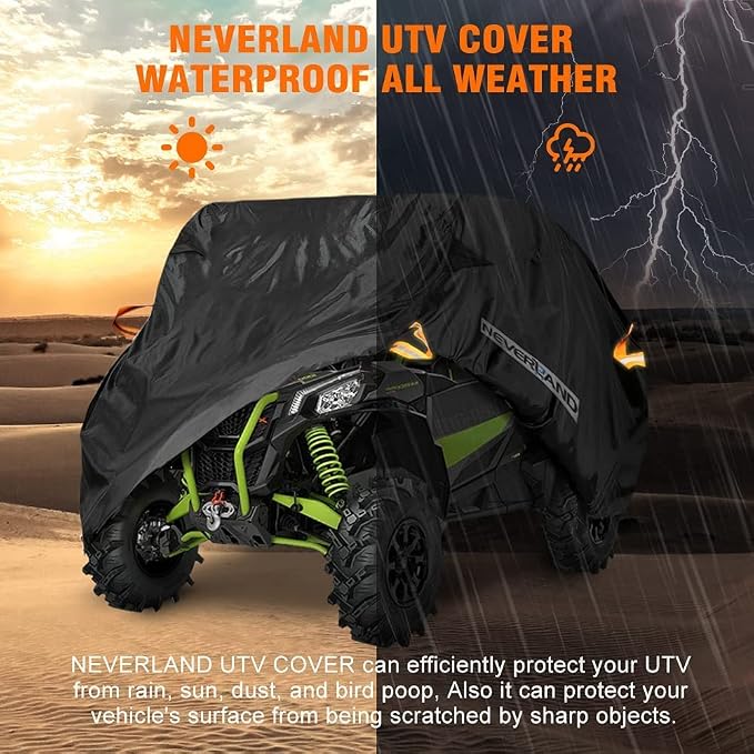 NEVERLAND UTV Cover, All-Weather Protection Side by Side Cover 4-6 Passenger - Image 7