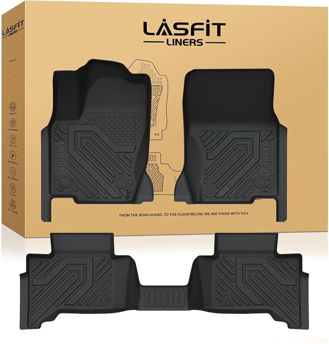 LASFIT Floor Mats Custom Fit for Toyota Land Cruiser 2024 2025, All-Weather - Image 3