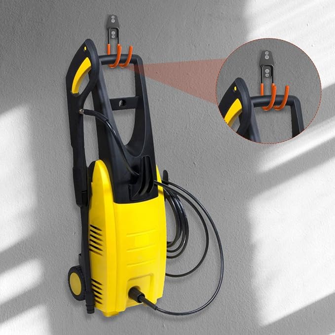 3-H Garden Hose Holder Wall Mount 2 Pack, Solid Steel Hose Hanger, Water Hose - Image 5