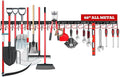 68" All Metal Garden Tool Organizer by SEDY