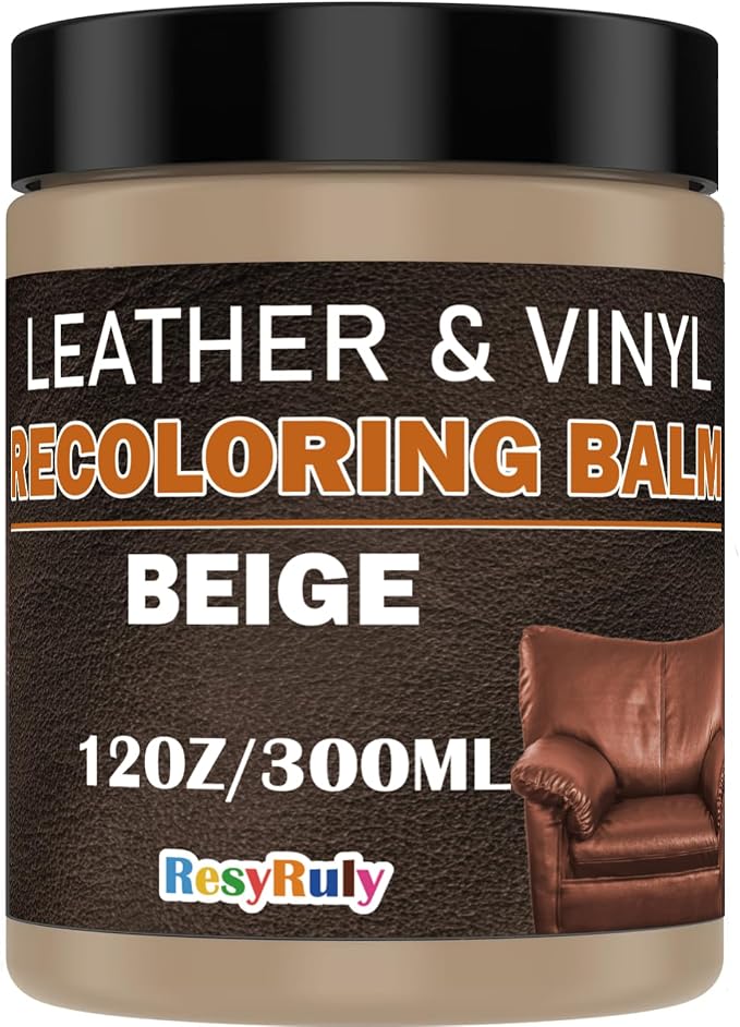 Beige Leather Repair Kit for Furniture Vinyl Car Interior Steering Wheel Car by ResyRuly