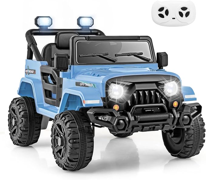 Costzon 12V Kids Ride on Truck Car, Electric Vehicle w/Remote Control, Threaded by Costzon