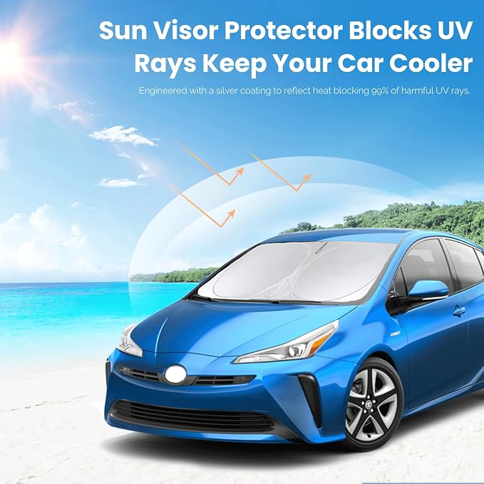 Custom Fit Prius Windshield Sunshade - Image 5