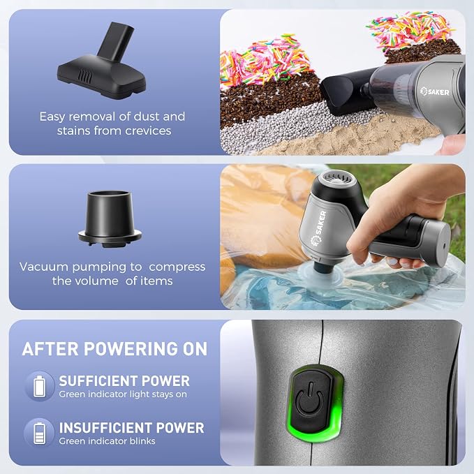 Saker Handheld Vacuum Cleaner Car - Image 6