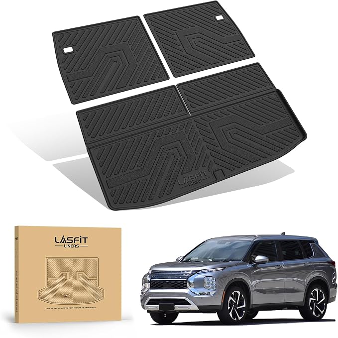 LASFIT Backrest & Cargo Mat for Mitsubishi Outlander 2022-2025, Custom Fit - Image 2