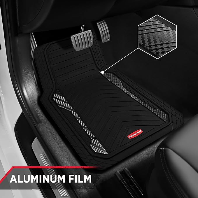 Rubbermaid Car Floor Mat, Heavy Duty All-Weather Car Mats Full Set - Image 4