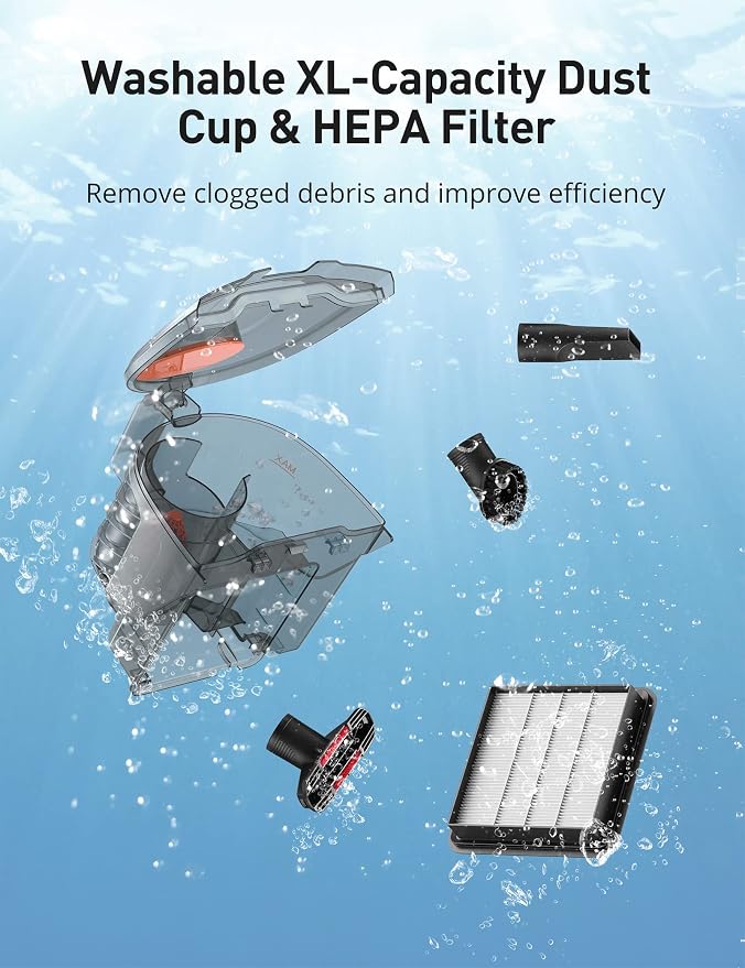 Aspiron Canister Vacuum, Upgraded 1600W Bagless Canister Vacuum Cleaner - Image 7