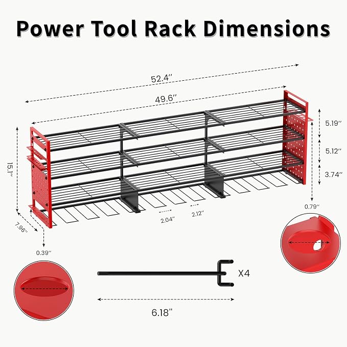 Power Tool Organizer Wall Mount - Image 3
