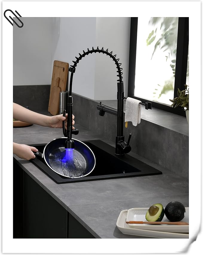 Fapully Commercial Single Handle Pull Down Sprayer Oil Rubbed Bronze Kitchen - Image 6