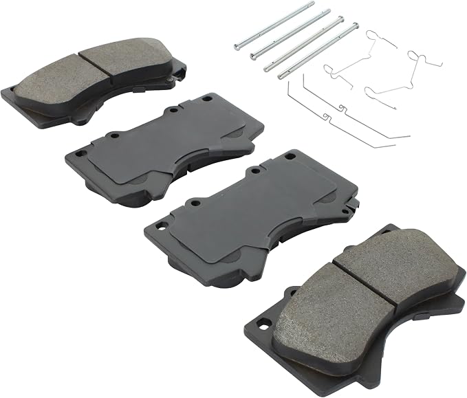 Premium Semi-Metallic Front Brake Pads Compatible - Image 2