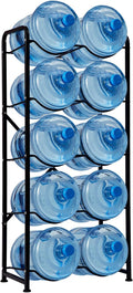 5 Gallon Water Jug Holder, 5-Tier Reinforced Carbon Steel Bottle Storage Rack by CMYZ