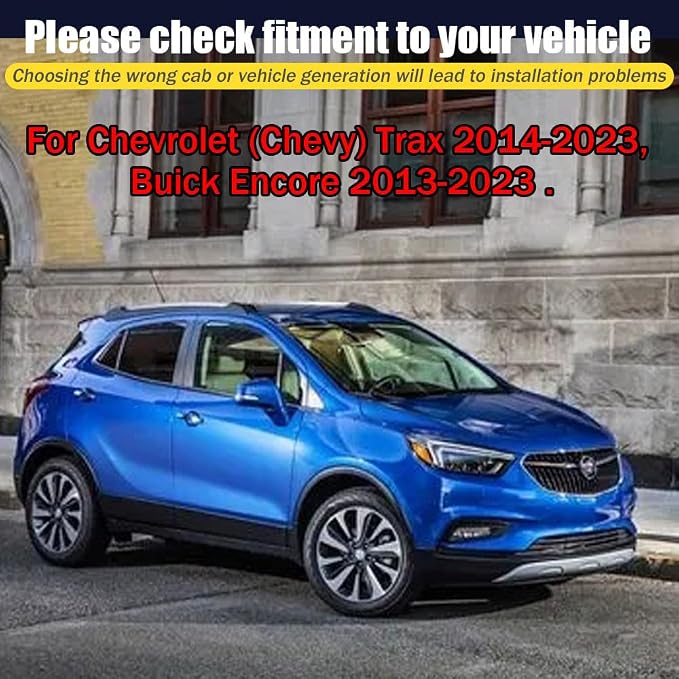 Rain Guards for Buick Encore 2013-2022/Chevrolet Trax 2014-2022, Tape-on Side - Image 6