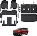 Floor Mats Set for 2021-2025 Chevrolet Chevy Tahoe/GMC Yukon 7 Seats Accessories by GALVAGNITE