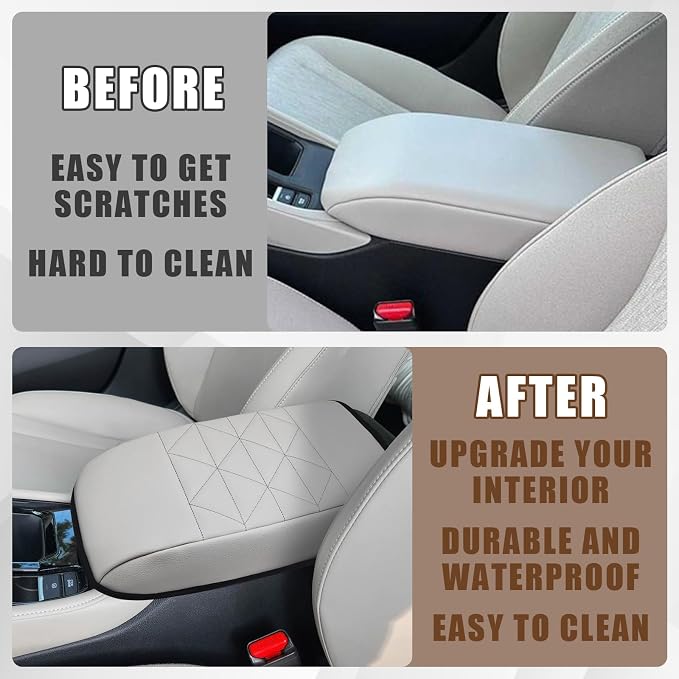 Muslogy for Accord 2025 2024 2023 Center Console Cover Armrest Pad Vegan - Image 4