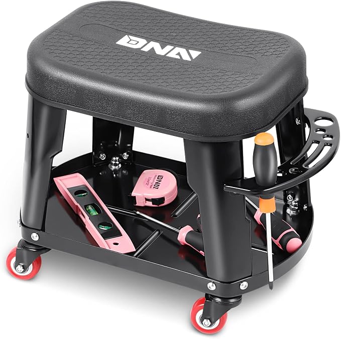 DNA MOTORING TOOLS-00252 Removable Rolling Garage Stool - Image 6