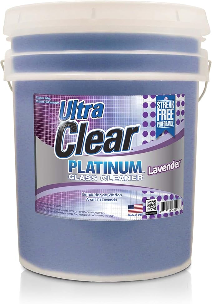 Ultra Clear Platinum Glass Cleaner, Crystal Clear Streak-Free Shine Polished by UltraFresh