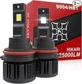 Hikari 2025 25000LM 9004 HB1 Dual Beam LED Bulbs, Fog Light, 45W Upgraded Core by HIKARI