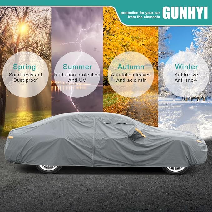 Premium Car Cover Custom Fit Toyota Highlander, 16 Layers Heavy Duty Car Cover - Image 6