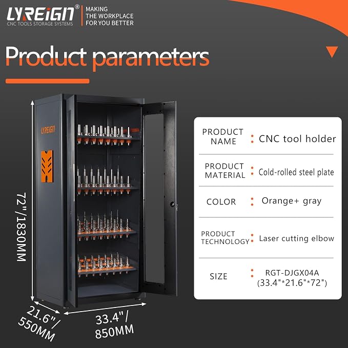 BT50 CNC Tool Cabinet, CAT50 Multi-Purpose CNC Tool Rack, Mass Storage CNC Tool - Image 2