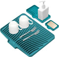 Silicone Dish Drying Mat for Kitchen Counter, Dish Drying Pad, Non-Slip Drain by TIKNIKHomeOutdoor