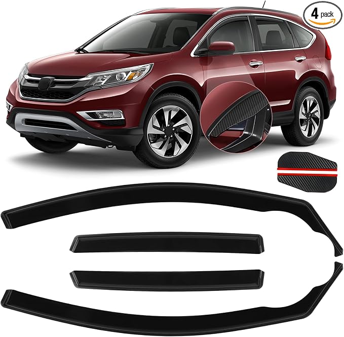 in Channel Window Visors Rain Guards Fit by CHYKORLA