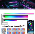 New Version Dreamcolor Acrylic Interior Car Lights 6 in 1 RGB LED Strip Lights by WEBUPAR