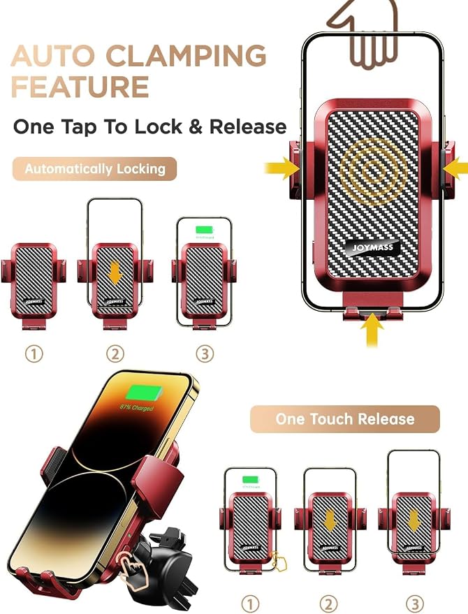 Wireless Car Charger, Phone Holders - Image 4