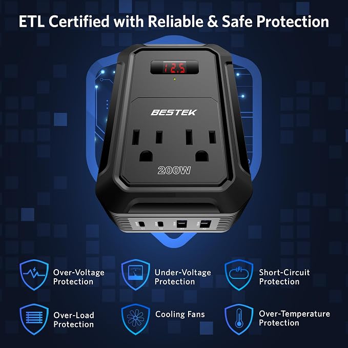 BESTEK 200W Car Power Inverter - Image 2