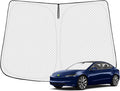 Windshield Sun Shade for 2017-2025 2026 Tesla Model Y/3 Accessories Thicken by Canvcle