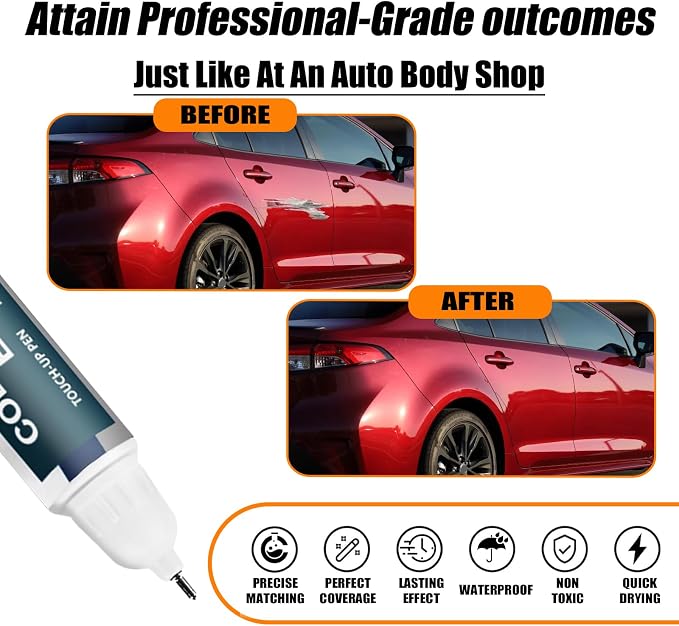 3Q3 Dark Red/Salsa Red Pearl Touch Up Paint - Image 2
